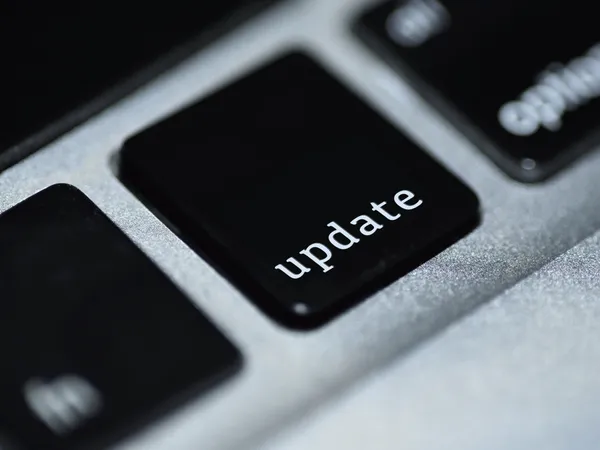 Toets van een toetsenbord waar 'update' opstaat
